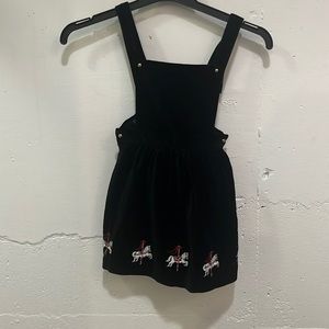 Janie and Jack size 4 carousel pinafore dress